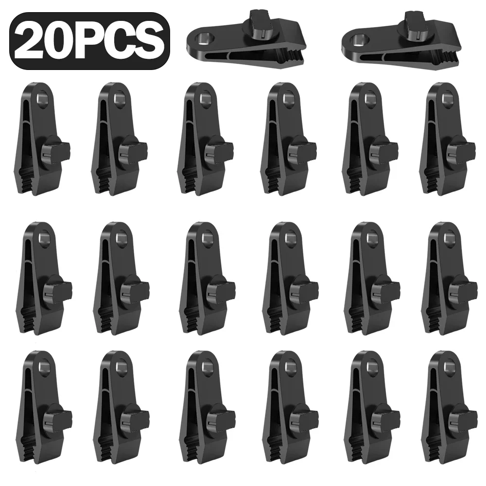 5 oder40 Stück Zelt-Clip, Baldachin-Markisen-Clip, Plane-Seil-Clip, hochfeste Spannungsbefestigung, geeignet für Outdoor-Camping