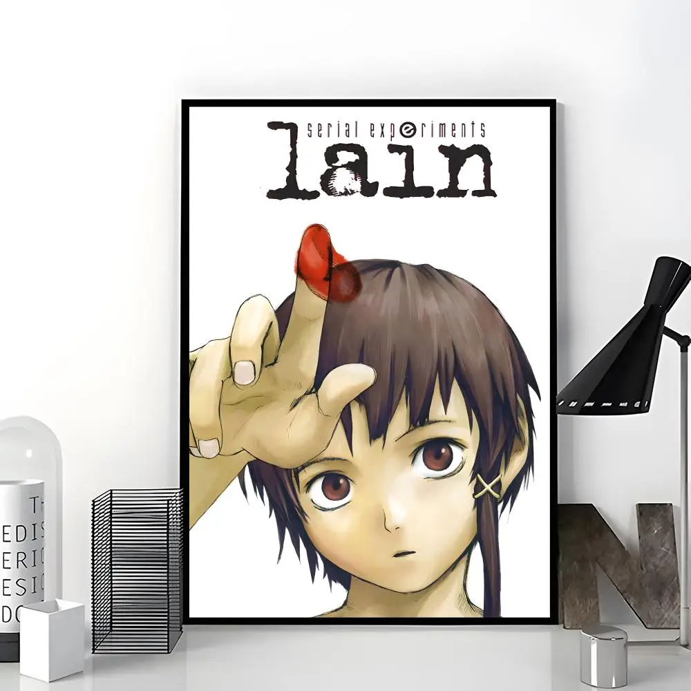 SciFi Anime S-serial Experiments Lain Poster Trendy Aesthetic Wall Art Poster for Dorm Room Bedroom Decor