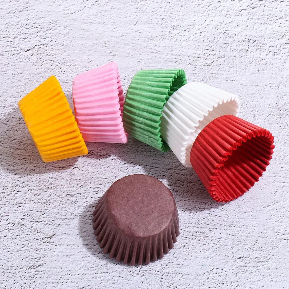 500/1000pcs Cake Paper Cups Mini Cupcake Cups Cake Cupcake Liner Baking Muffin Box Cup Case Tray Cake Mold Kitchen Pastry Tools