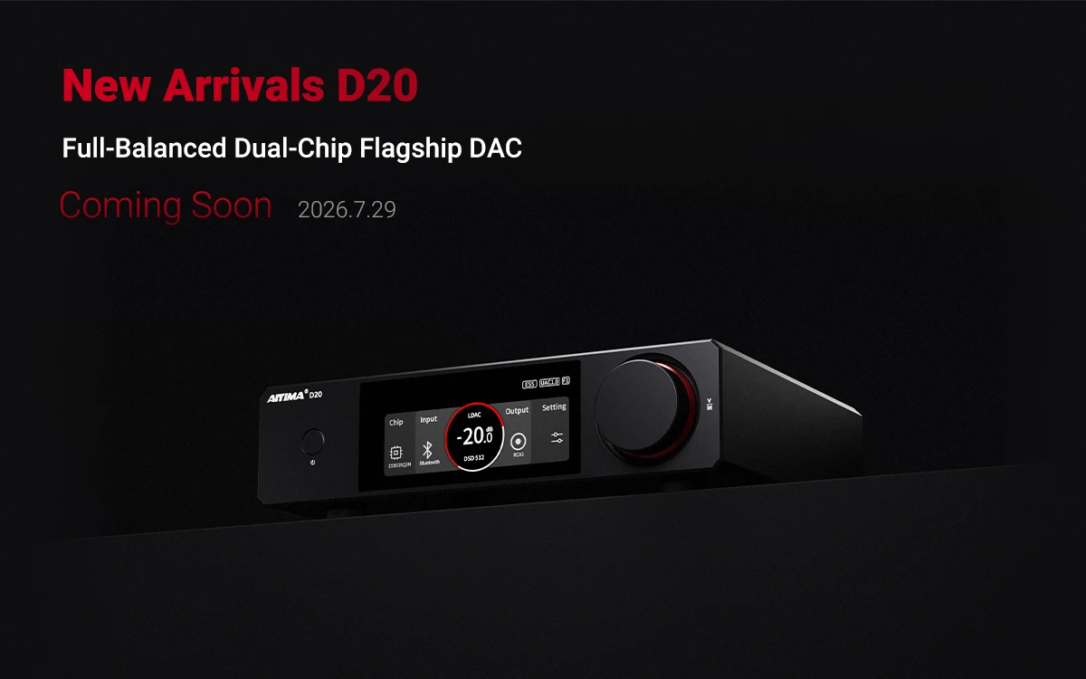 AIYIMA Upgraded A80 Power Amplifier TPA3255 DAC Bluetooth PFFB Stereo 300Wx2 Class D Digital Amp RCA TRS OPT COA USB Input