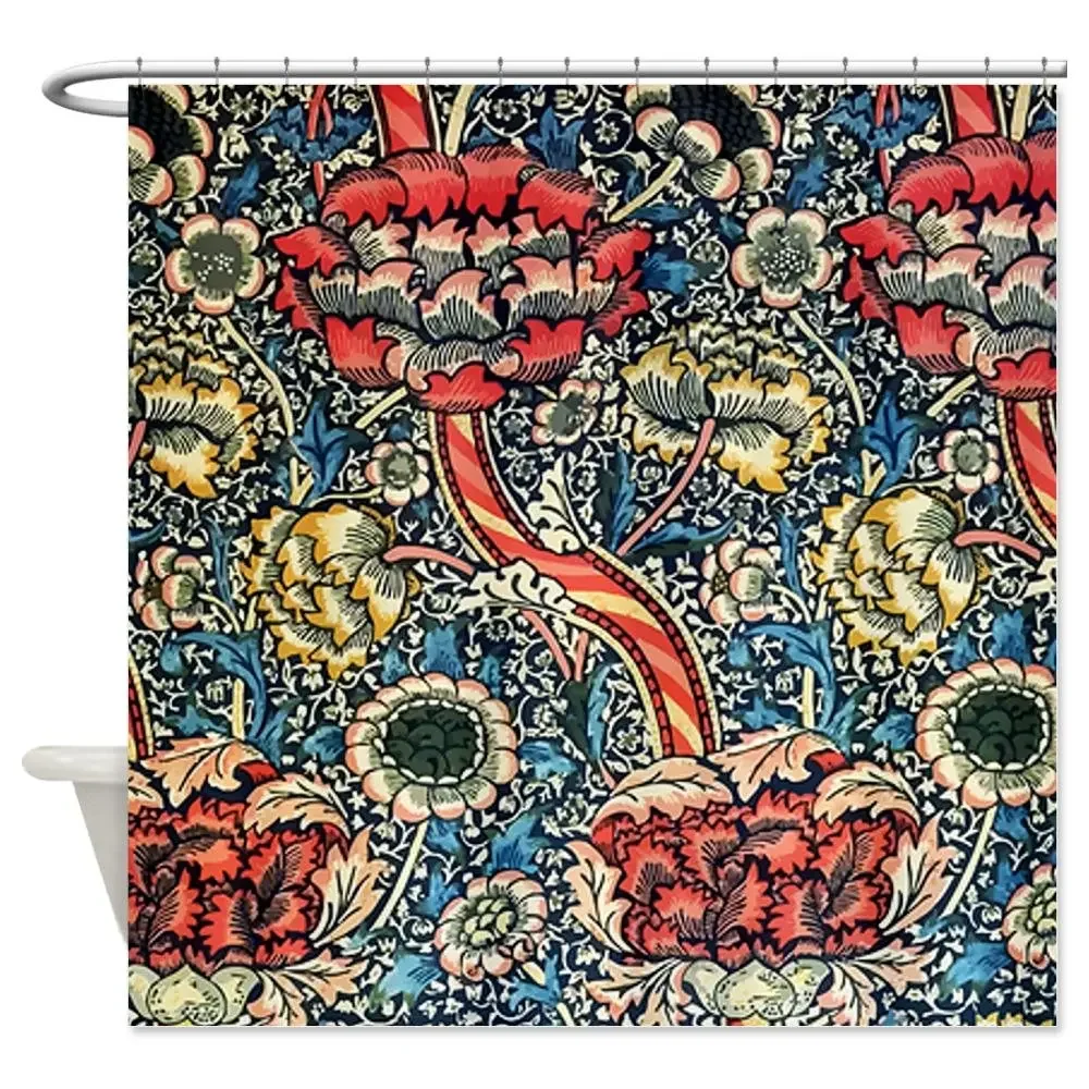 William Morris Decorative Fabric Shower Curtain