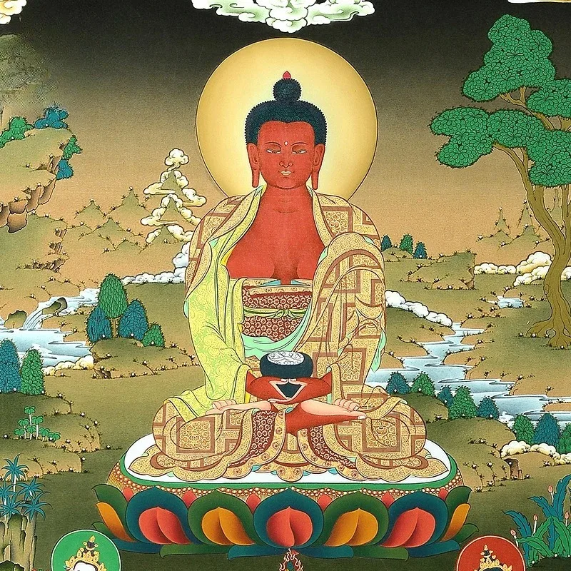 Foyuan Hui Amitabha Nepalese hand-painted thangka decorative painting