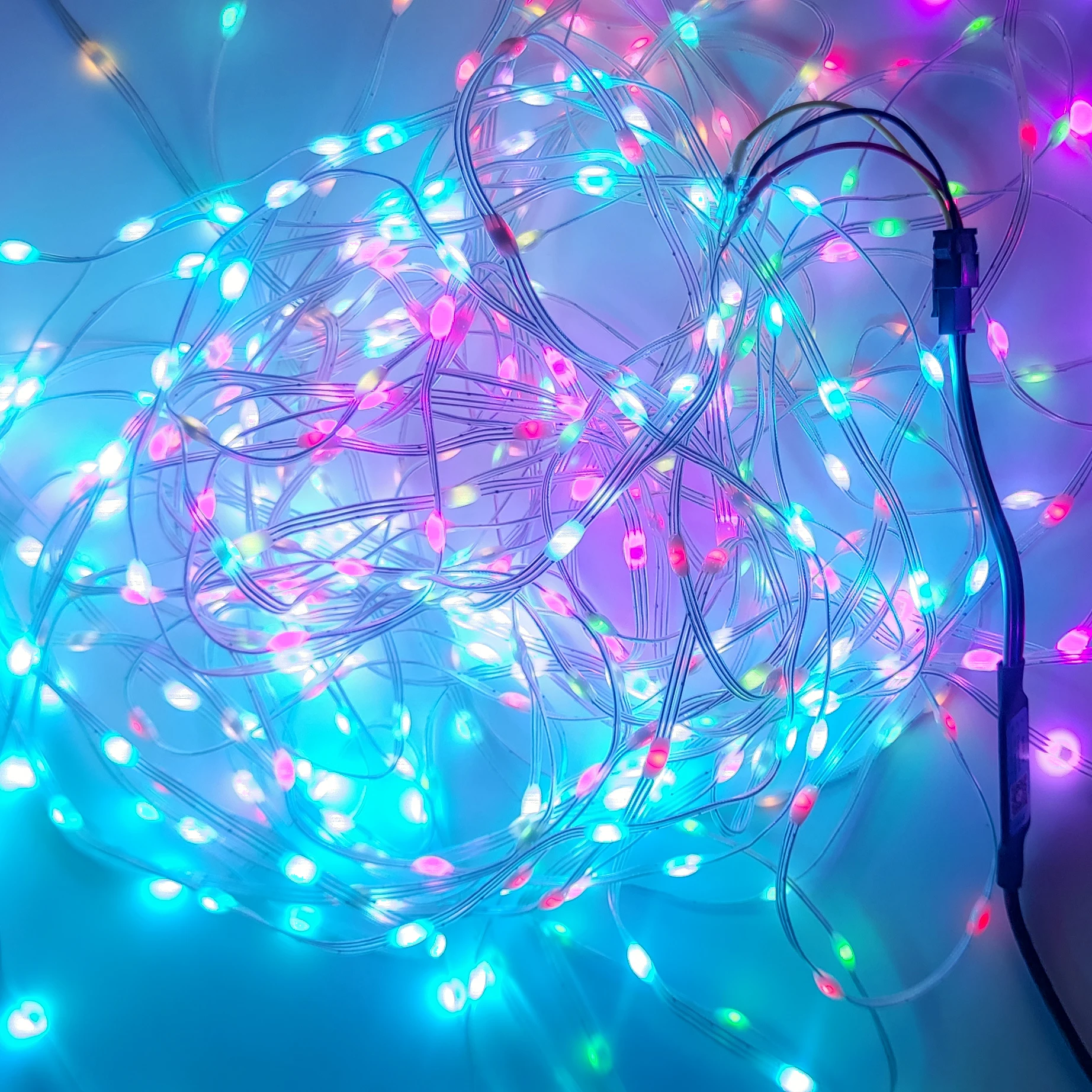 New 5V WS2812/WS2811 Programmable RGBIC Dream Color LED Strip Kit – inlcude USB Controller for Christmas LED Fairy Lights