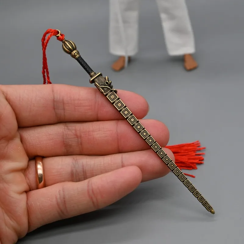 

1/12 Scale Soldier Accessory Sword Model with Red Hanging Rope Model DIY for 6'' Action Figures Body Doll Accessory