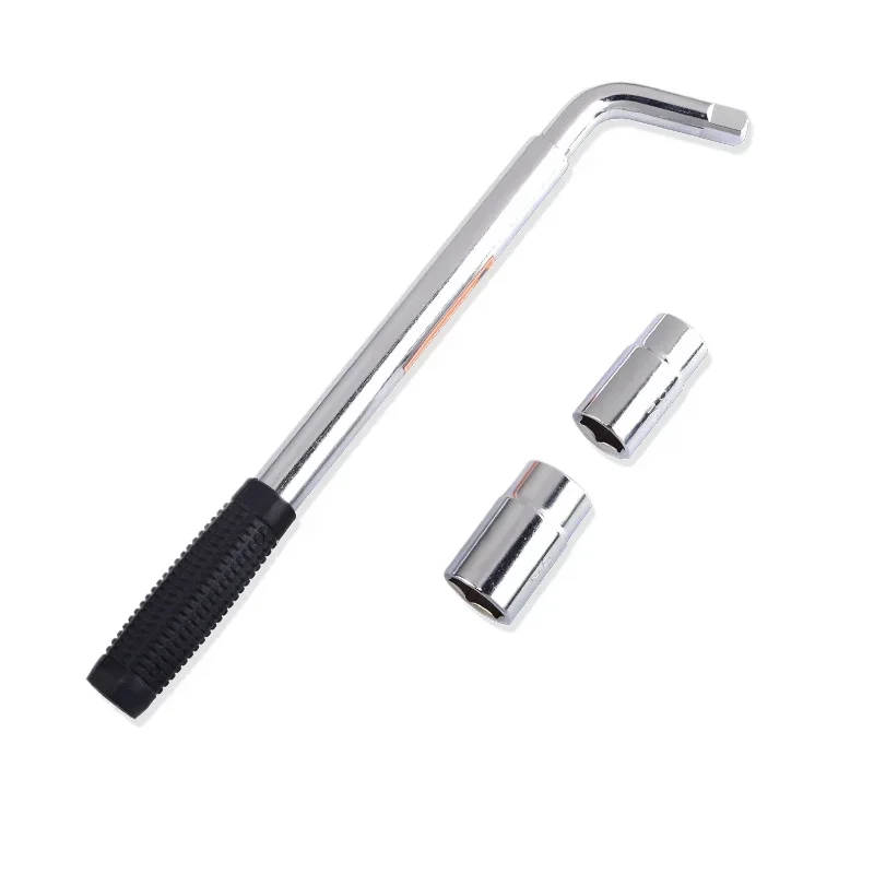 Chave de porca de roda de carro, 17/19/21/23mm, com alça antiderrapante, chave sextavada telescópica, chave de soquete, carro/caminhão, chave de reparo de pneus