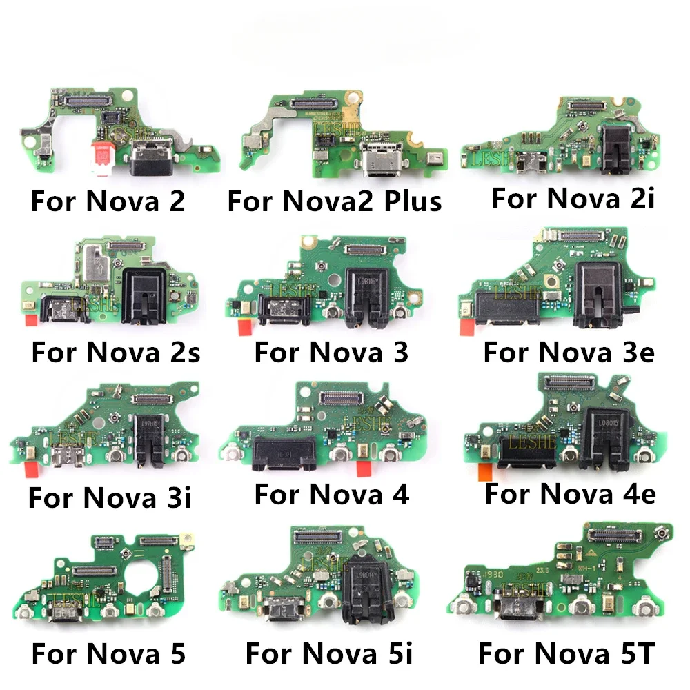 

Зарядная плата для Huawei Nova 5 5T 4E 4 3E 3i 3 2 Plus 2i 2s 5i Порт зарядки Ленточный разъем USB-разъем Запасные части