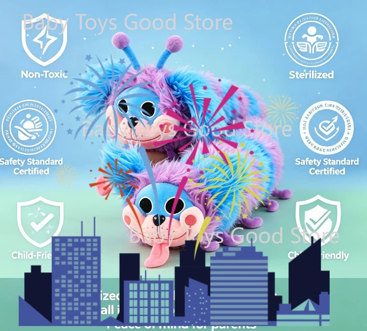 Peluche Kawaii Cartoon Poppy Playtime 80CM, chenille de jeu en coton PP, jouet en peluche, cadeau