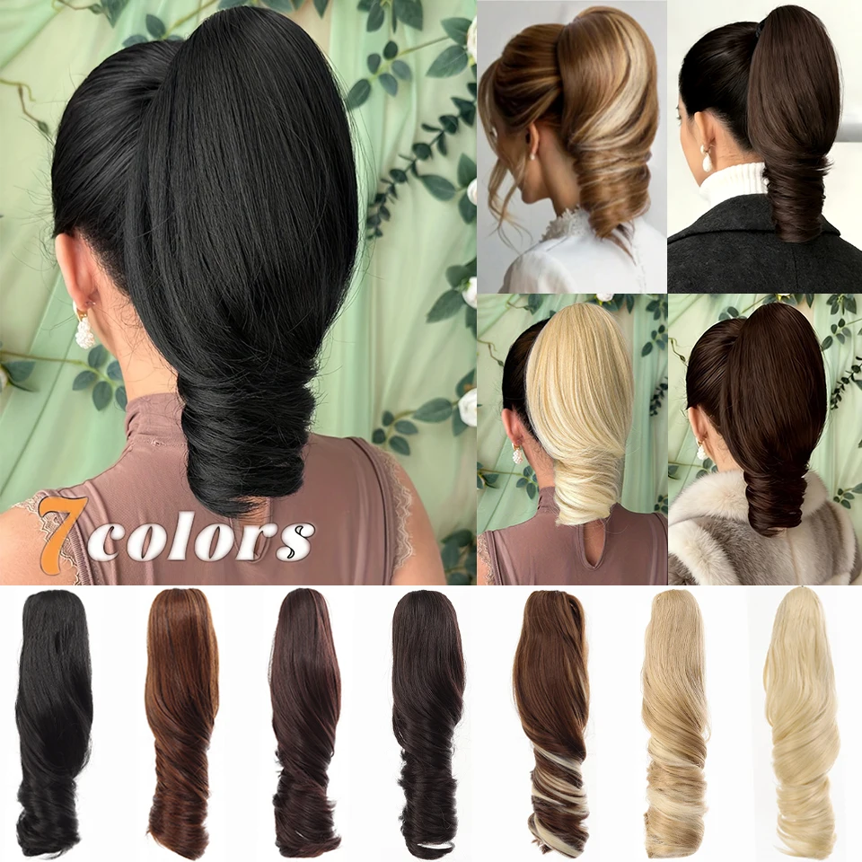 Claw Shaped Ponytail Extension Hair Accessory 10 Inch Deep Wave Synthetic Ponytail Wig, Suitable for Women'S Daily Party Use