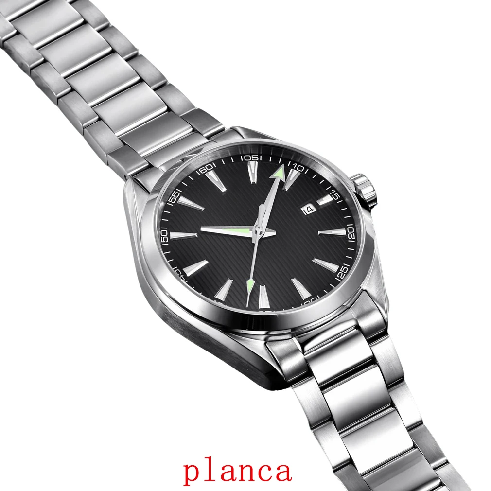 41mm NH35 orologio meccanico automatico orologi maschili zaffiro uomo orologio da polso in acciaio inossidabile calendario orologio data