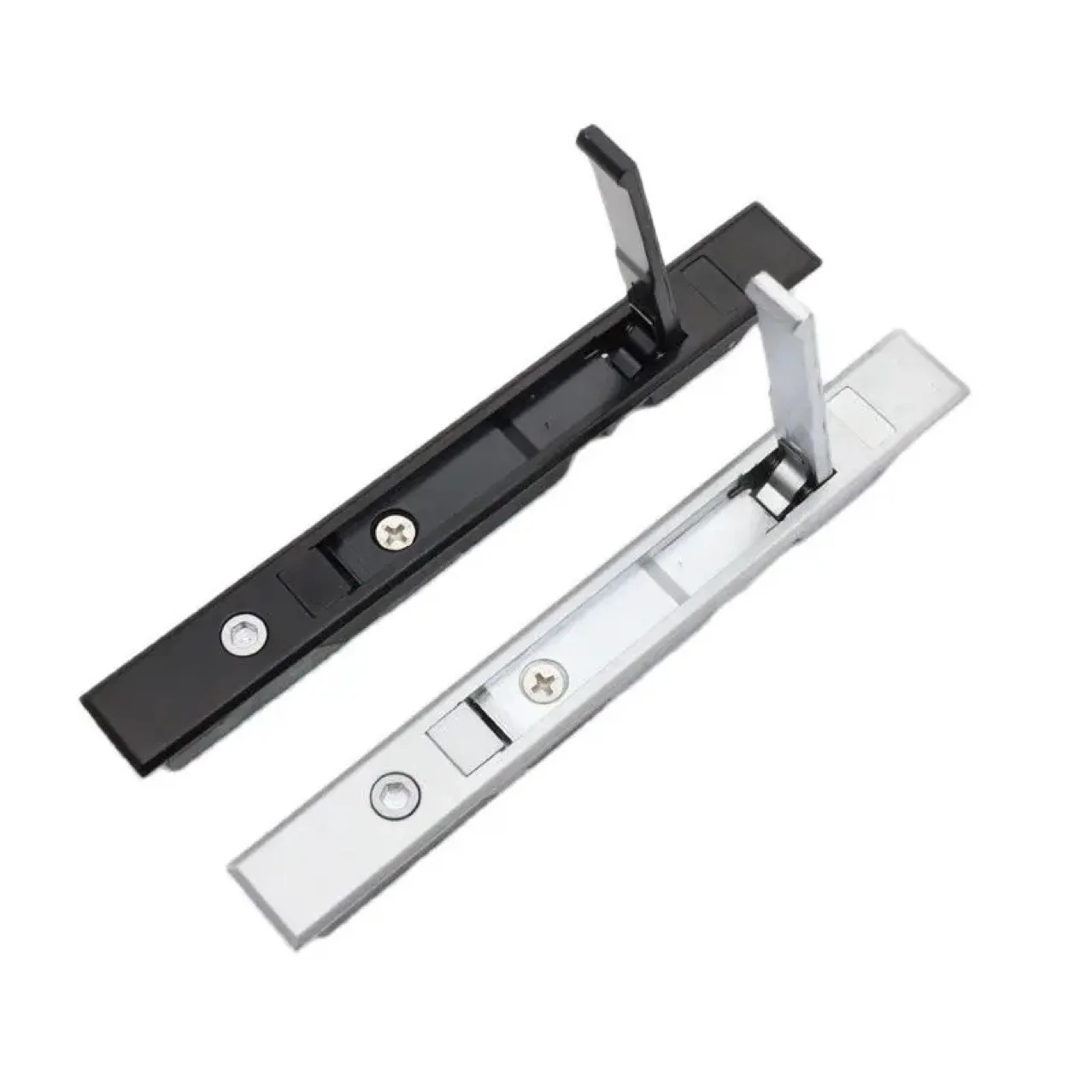 Serratura per schermo in lega di zinco Piccola serratura a combinazione a molla aperta Serratura per schermo invisibile Serratura per schermo per porta con schermo dorato