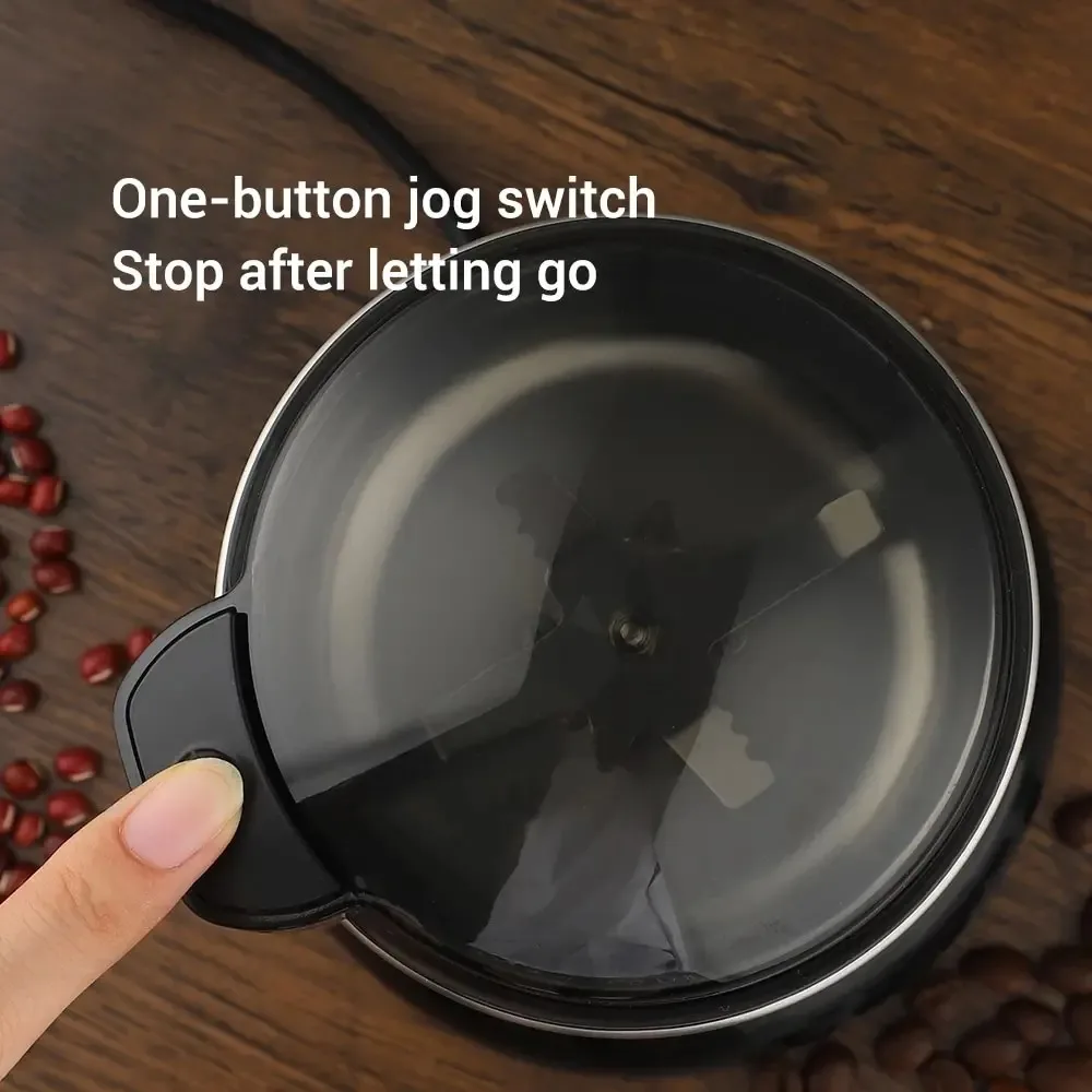 휴대용 커피 그라인더 전기 다목적 그라인더 자동 향신료 밀 가정용 스테인레스 스틸 그라인더 핸들