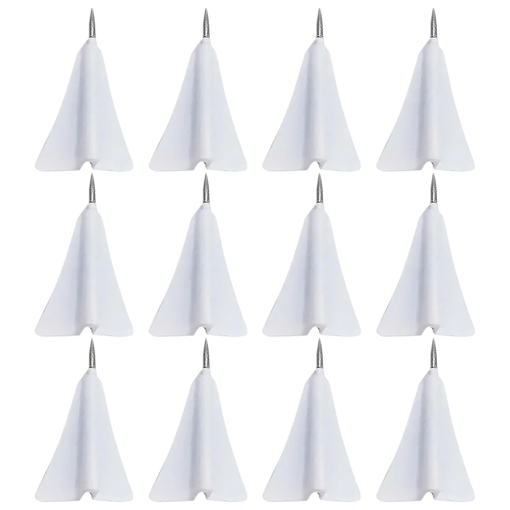 12pcs Paper Airplane Thumbtacks Delicate Pins Decorative Tacks Map Accessories Bedroom Board Push Pin Multi Function Thumb Tacks