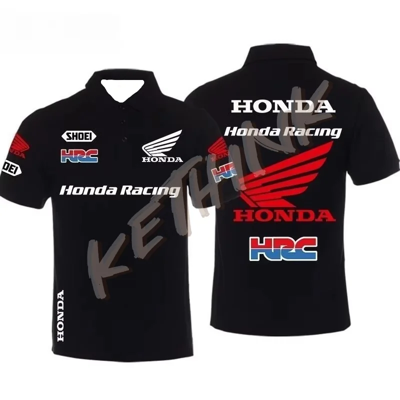 

Honda Men's Women's POLO Shirts GIGA Industrial Motorcycle Summer T-Shirts Civic Fit Heavy Locomotive Riding Fans Short Sleeves