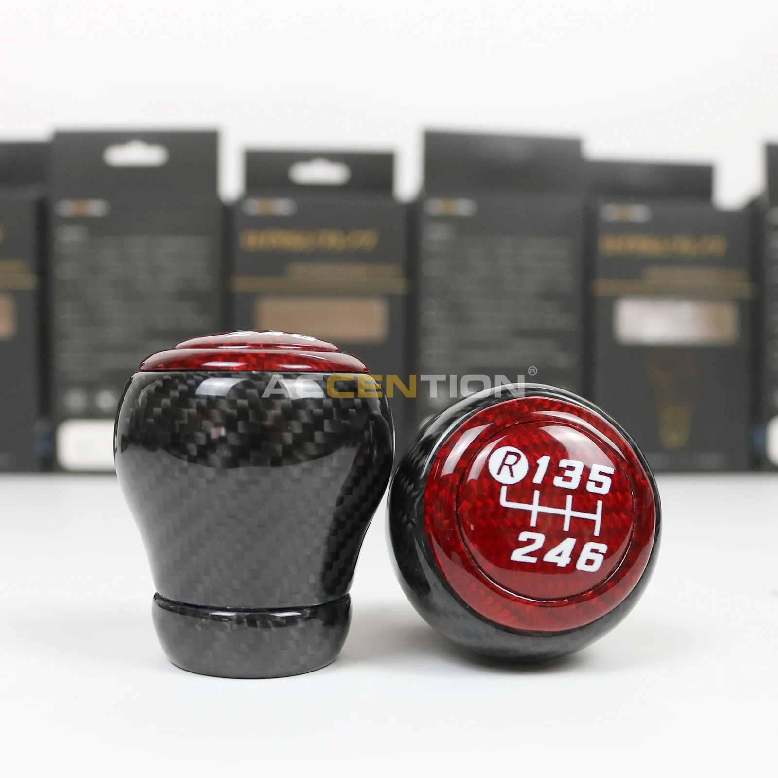 

Black 100% Real Full Carbon Fiber 6S Gear Shift Knob For Subaru BRZ 2012-2024 For Toyota 86 2012-2024