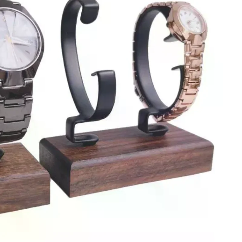 Jewelry And Watches Inc - 1 Stück Schmuck-Organizer aus Holz, C-förmiger