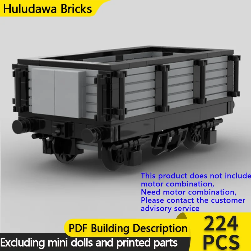 

City Car Model MOC Building Bricks Railway Coal Truck Carriage Modular Technology Gifts Holiday Assemble Children Toys Suit