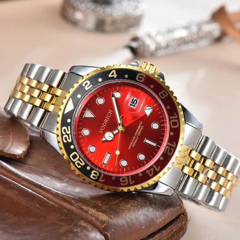 elegant-vintage-gold-men's-quartz-watch-with-date-silver-stainless-steel-bracelet-classic-design