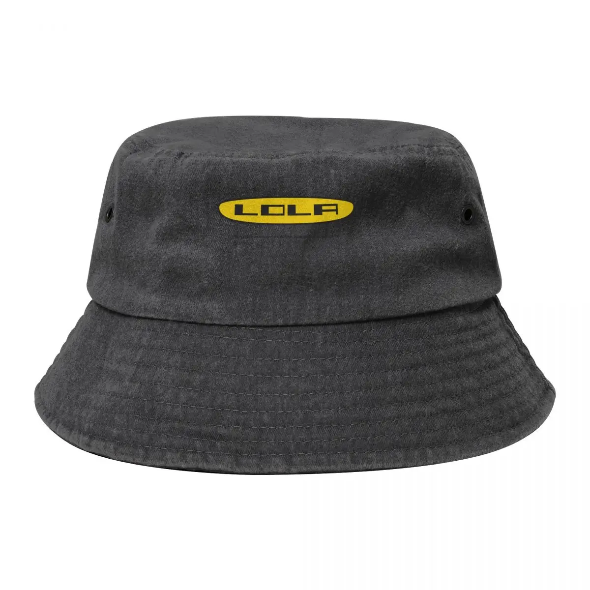 

Lola Racing cars 1960&x27;s logo - with original factory addressEssential T-Shirt Bucket Hat Fishing cap Caps Male Women's