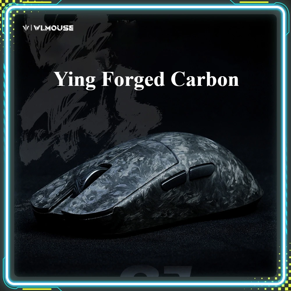 

Wanling Wlmouse Ying Forged Carbon Gaming Mouse 8K PAW3950HS Wireless Bluetooth Custom Dual Mode Mice PC E-sports Accessory Gift