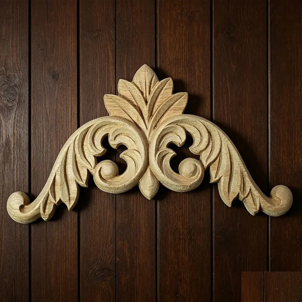 4 Peças de Miniaturas de Madeira para Decoração de Parede, Arte Vintage, Acessórios de Decoração para Casa, Apliques Murais, Figuras de Madeira 8/10/1