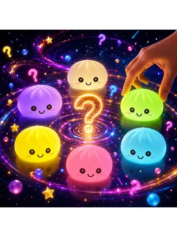 2027 New Dumpling Night Lights Glowing Dumplings Desktop Ornament Cute Glowing Dumpling Steamer Box Kawaii Dumpling Lights Gifts