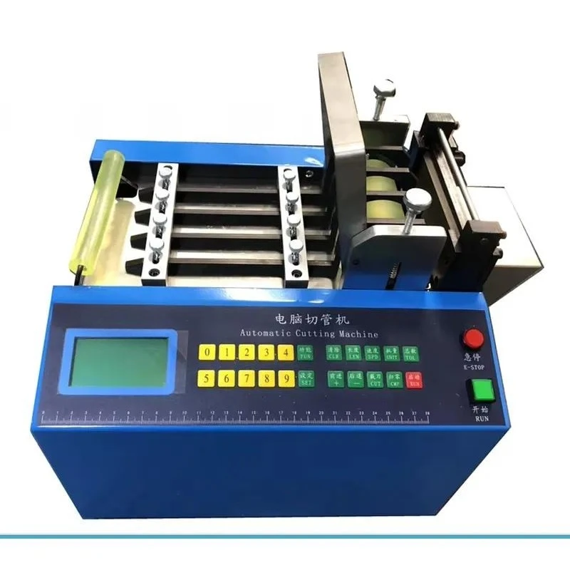 Electric Automatic Heat Shrinkable Tube/Sleeve Cutting Machine for Clothing, Textiles and Commodities Packaged in Carton