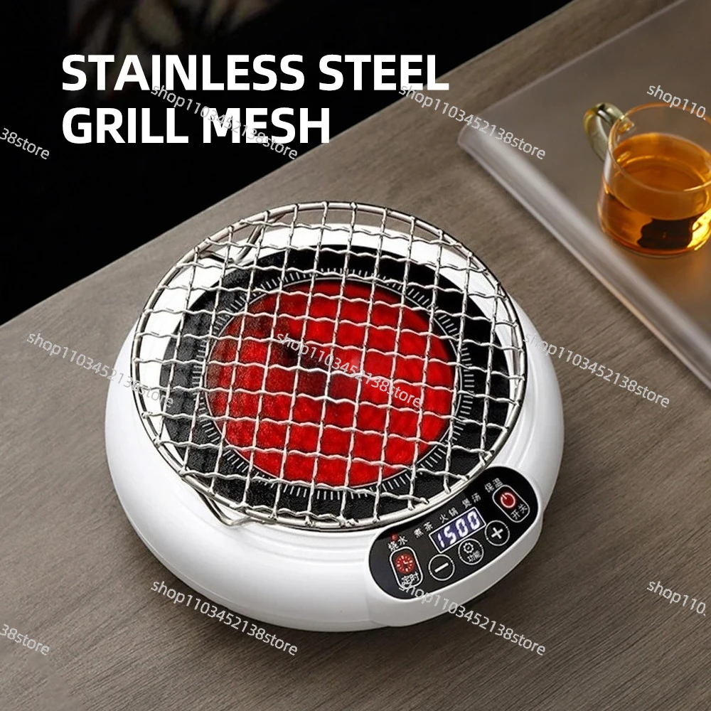 1500W Touch Button Tea Stove Multifunctional Electric Ceramic Cooker Mini Electric Hot Plate Heater Stove