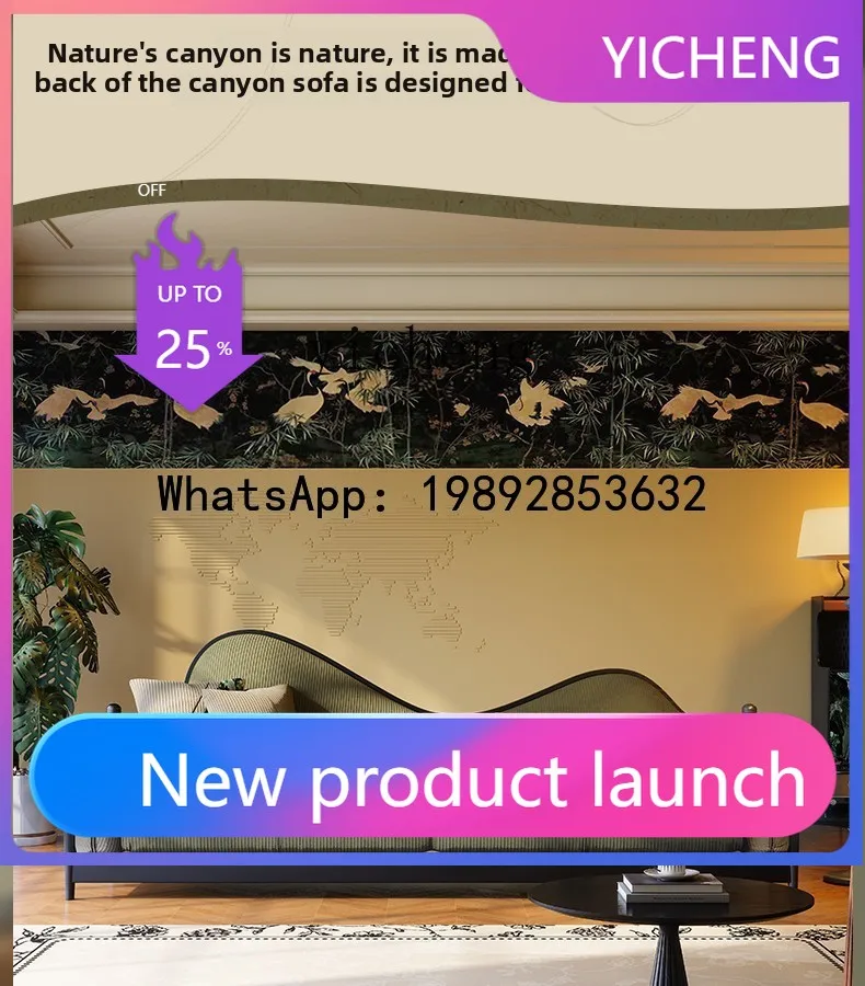 

X2 Fabric Sofa French Retro Small Apartment Living Room Corduroy Vintage Style Three-Seater Sofa