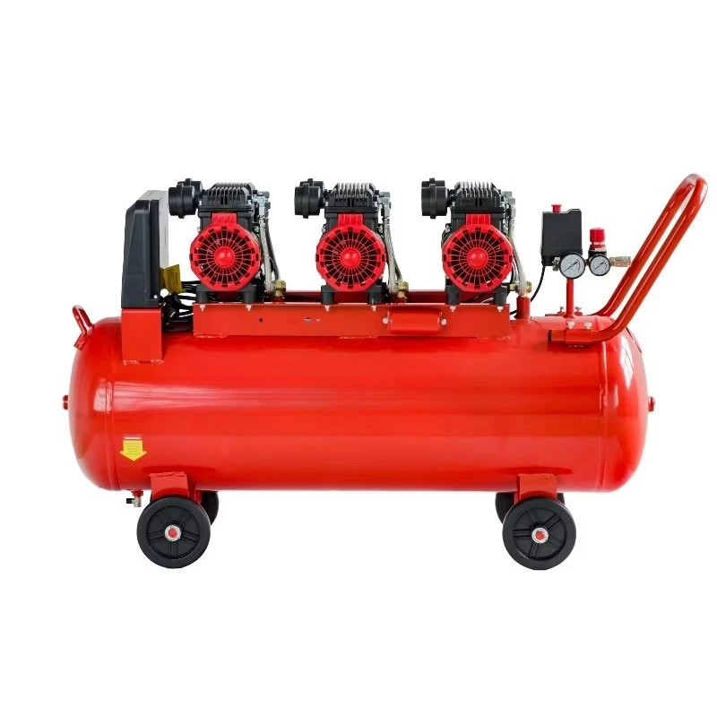 8bar 110-120v Medical Silent Machine 100l 6hp 4kw 4.8kw Oilless Air Compressor