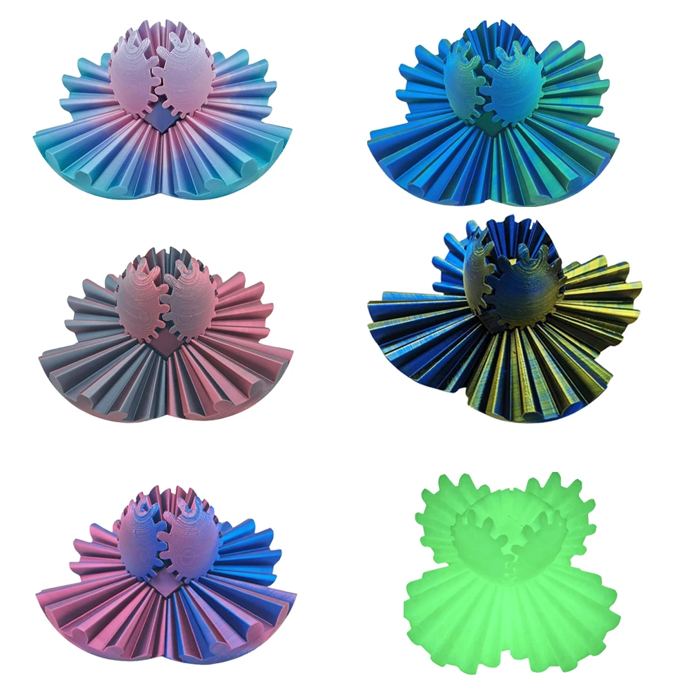 3D Printed Gear Ball Spin Ball Stress Relief Fidget Toy Activity Gear Ball for Adults & Kids Funny Sensory Toys Gifts