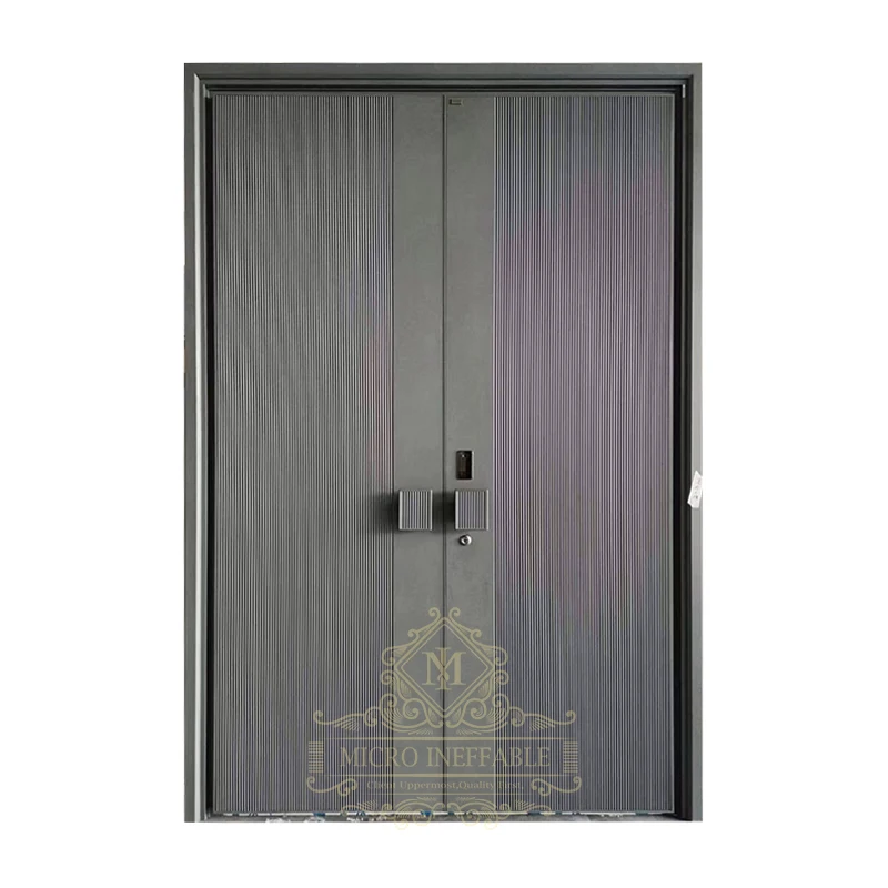 High Quality Cheap Price Apartment Entrance Steel Pivot Door Metal Entry Front Security Door