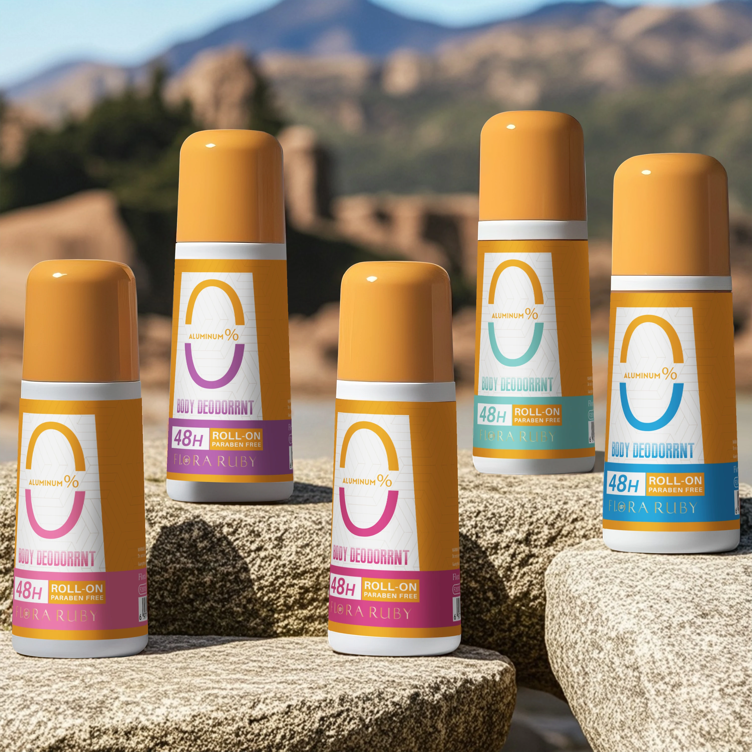 فلورا روبي 90 جرام خالية من الألومنيوم وخالية من باربين، 48 ساعة من العطر اللامع، رائحة طبيعية نضارة تدوم طويلاً #3