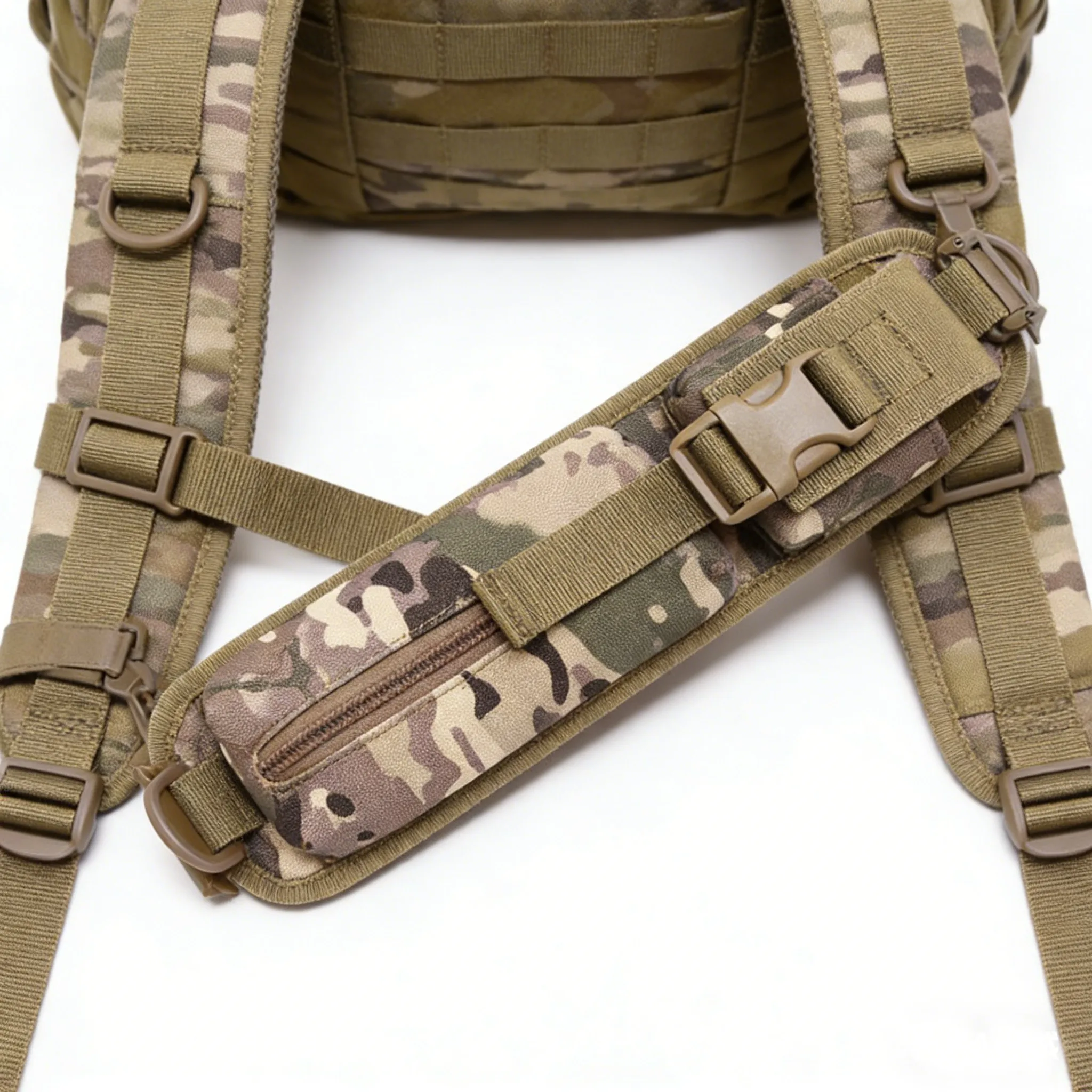 Backpack Shoulder Strap Bag Sundries Pouch Molle Flashlight Pouch EDC Tool Bag Outdoor Hunting Camping Accessories