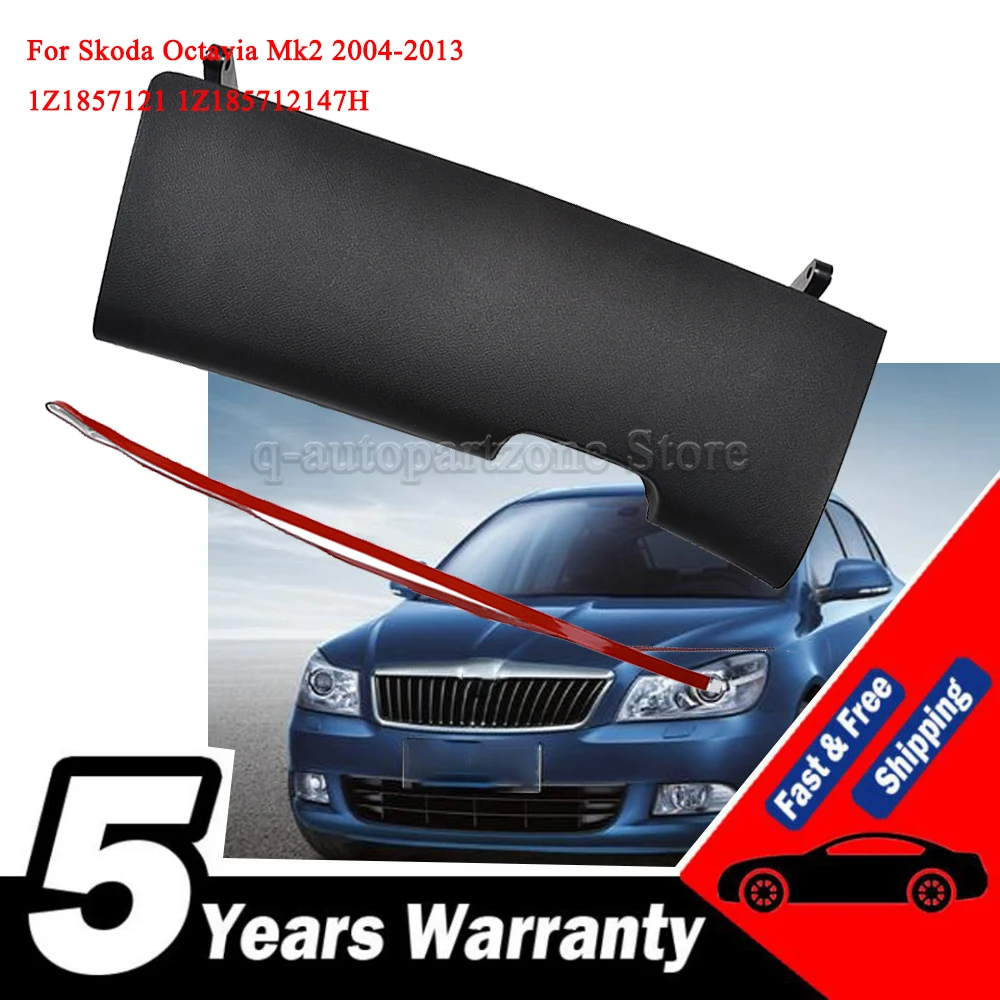 1Z1857121 1Z185712147H For Skoda Octavia Mk2 2004-2013 LHD Glove Box Compartment Lid Cover Trim Interior Dashboard Parts