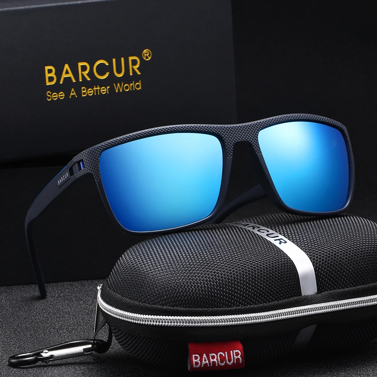 BARCUR Leichte und bequeme klassische Basic-Sonnenbrille mit Tac-Linsenmaterial, der UV-beständig ist, vielseitig für den täglichen Gebrauch – Detail 4