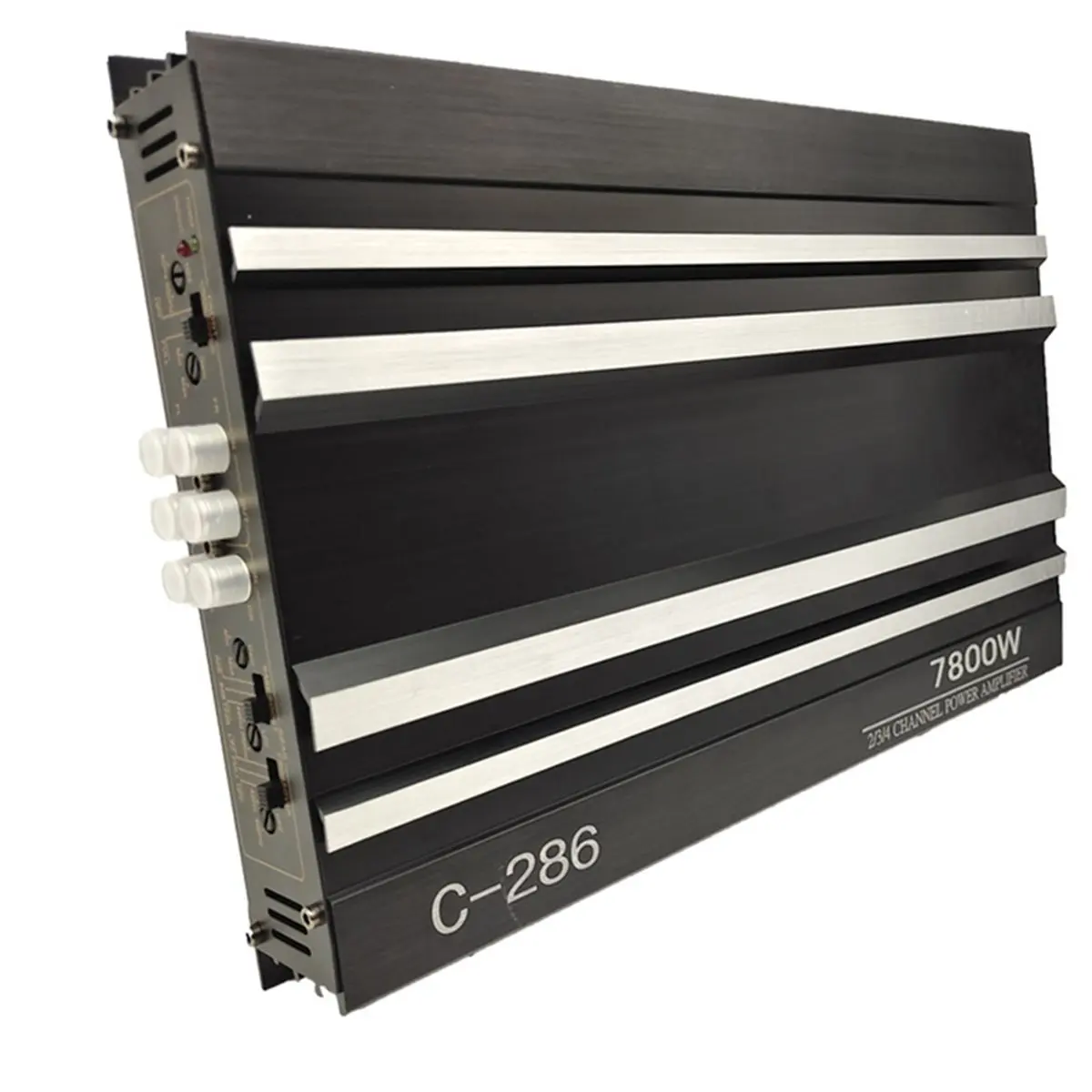 (DT37) Car Audio Amplifier 7800W 4-Channel Car Audio Amplifier 12V Digital Stereo Surround Passive Subwoofer