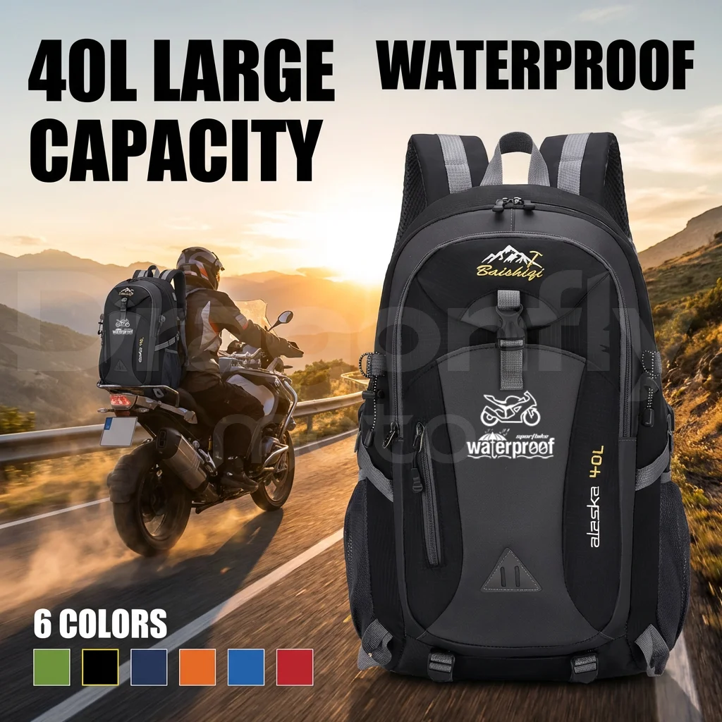 For SUZUKI SV650 sv 650 Motorcycle 40L outdoor hiking bag sports bag leisure travel backpack large capacity