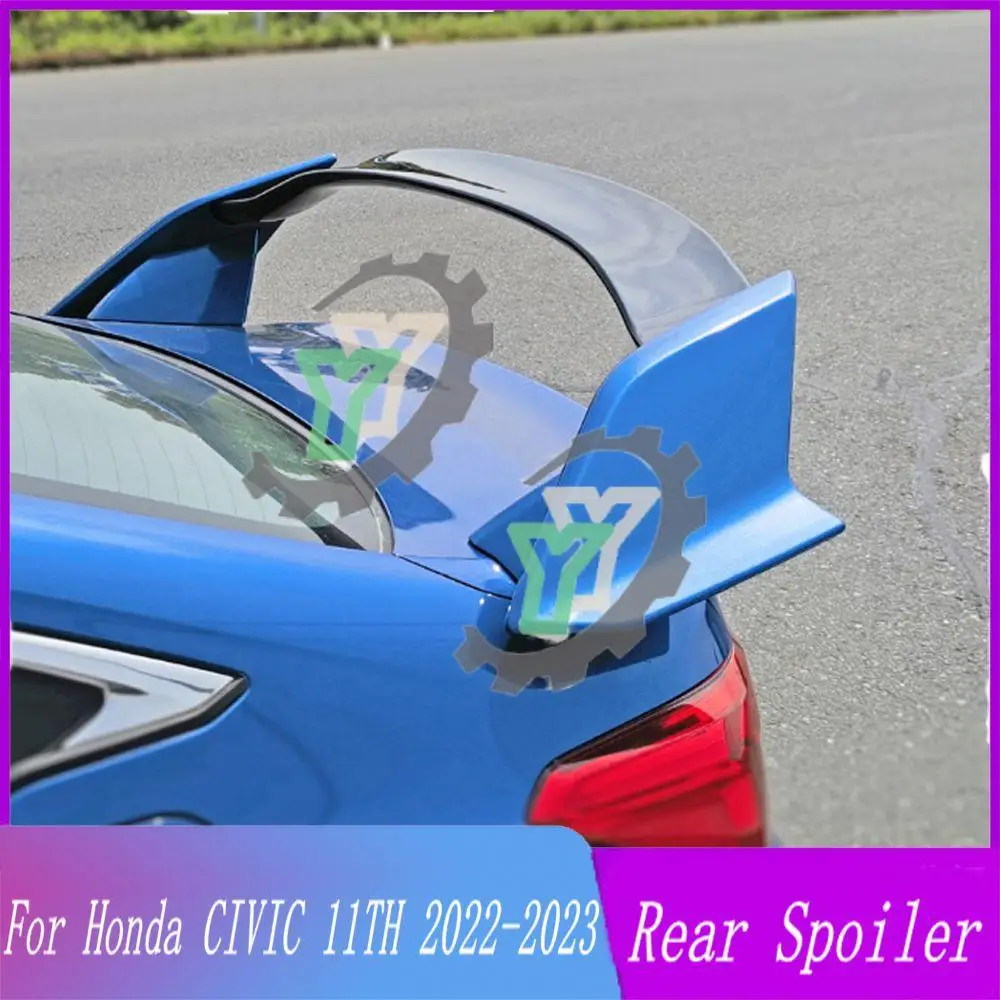 

22 23 High Quality ABS Plastic Car Rear Trunk Spoiler Rear Wing Lip Trim For Honda CIVIC 11TH Gen Sedan 2022 2023