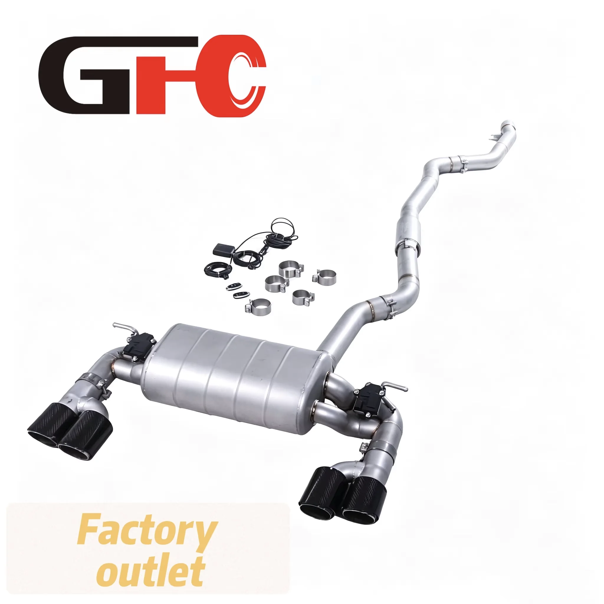 Exhaust  Pipe for 2018 BMW M240I F23 B58 3.0T with 304 Stainless Steel, with resonator catback Exhaust system ,Customizable
