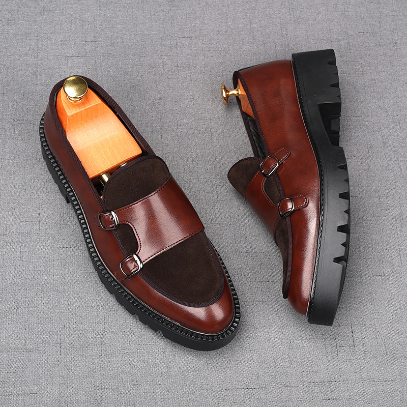 British Style Loafers Men's Th - Monk Strap Shoe review and price