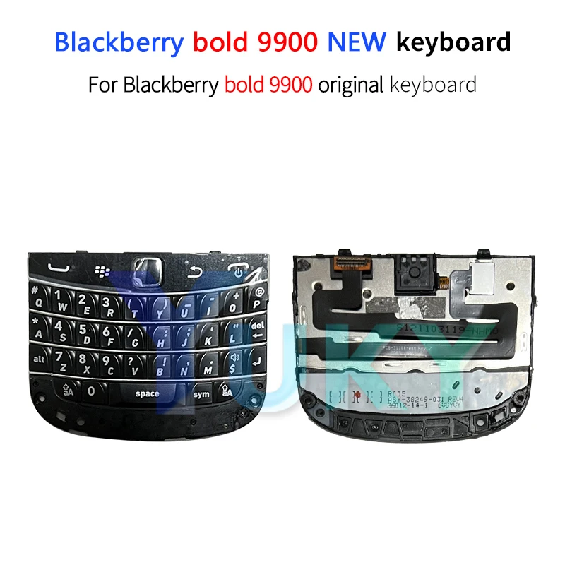 For  Blackberry bold 9900 Housing Original Mobile Phone English And Arabic Keyboard Button With Flex Cable Replacement Parts NEW