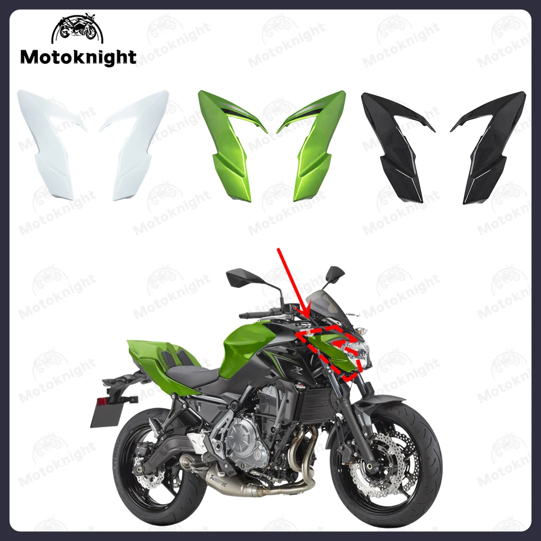 

Fit For KAWASAKI Z650 ER650 2017 2018 2019 ABS Plastic Left Right Headlight Lens Cover Cowls Motorcycle Replacement Parts‌