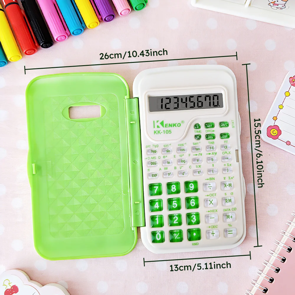 Picture 5: Mini Dopamine Flip-Top Calculator: A Portable and Cute Math Tool for Students and a Creative Office Gift