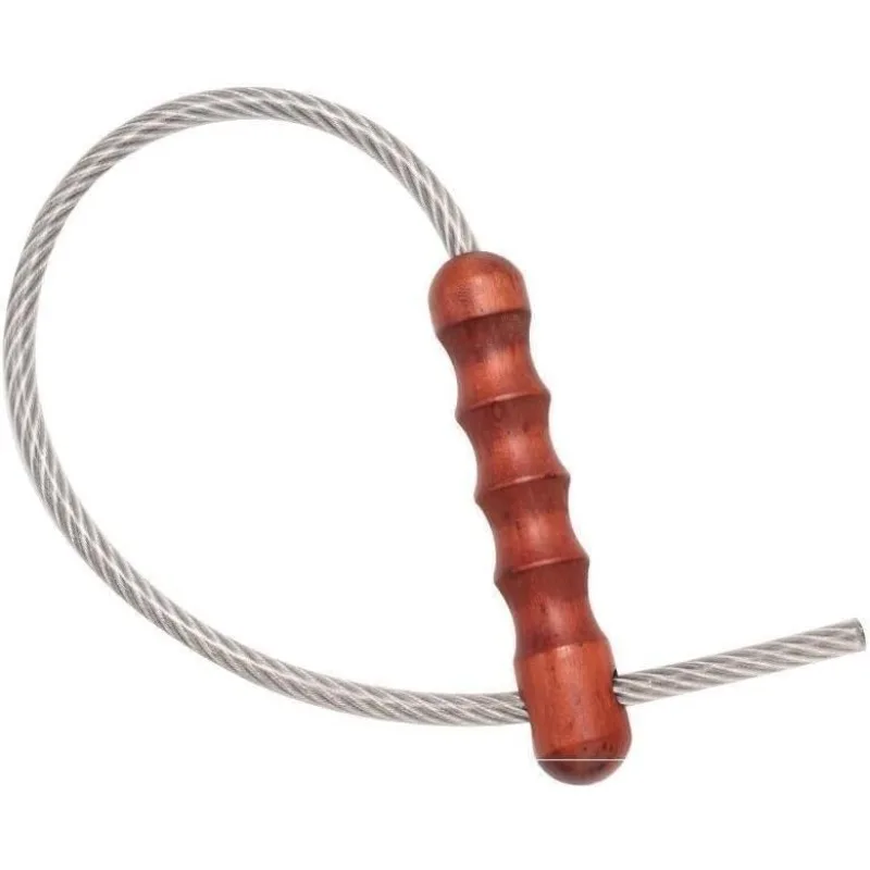 Tactical Whip Wood Handle Aluminum Anti-Slip Self Defense Emergency Tool, Glass Breaker Hammer Survival Kit for Car Outdoor