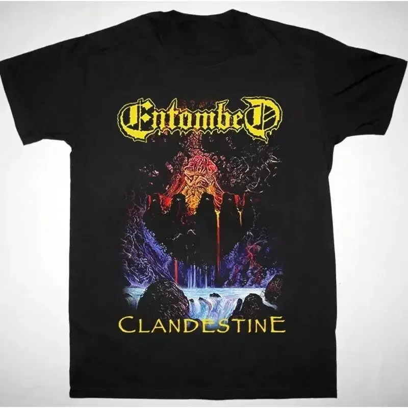 Entombed Clandestine For Fan Black Full Size T Shirt