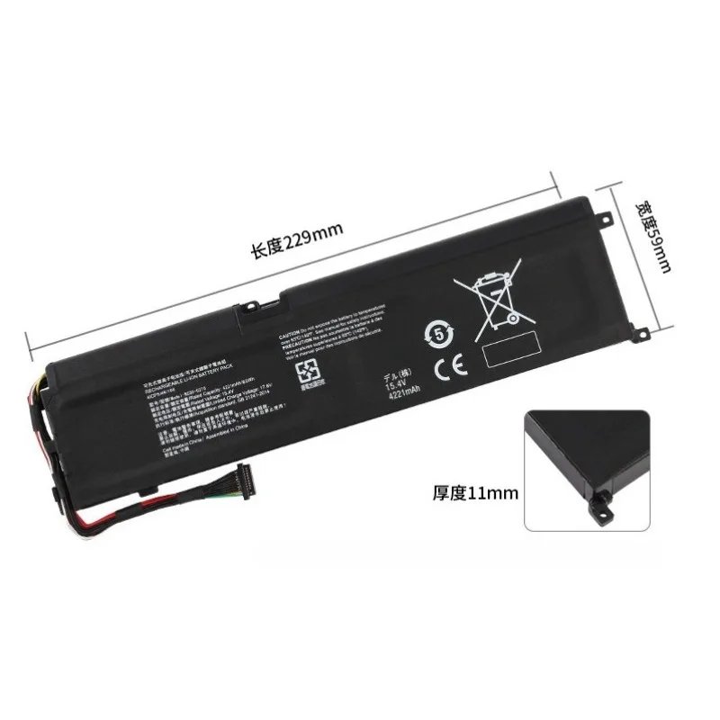 RC30-0270 Laptop Battery 15.4V 4221mAh for Razer Blade 15 Base Stealth 2018 Series RZ09‑0270 RZ09‑02705E76 RZ09‑02705E76‑R3U1