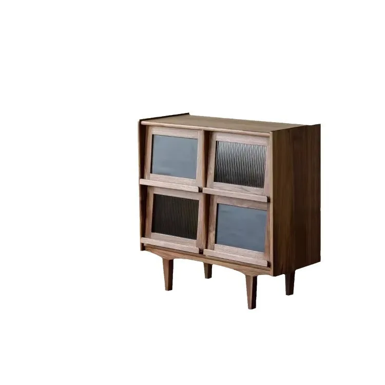 Bookshelf Bookcase Japanese American Solid Wood Black Walnut Living Room Easy Assembly Sturdy Durable Stable Construction