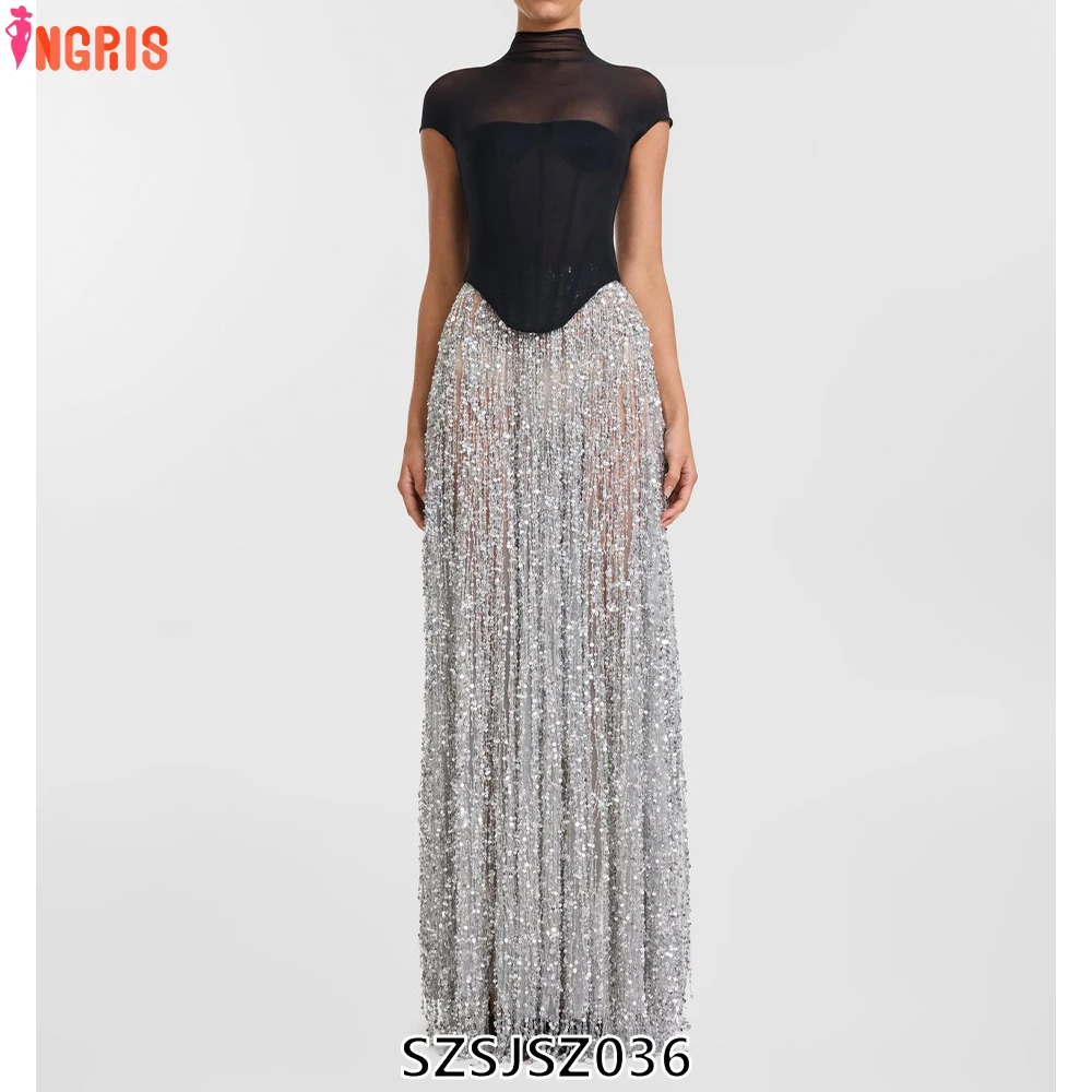 

High Quality Customized Women's Summer Tops Set Tassel Beaded Plus Casual Polyester Plain Color-SZSJSZ036