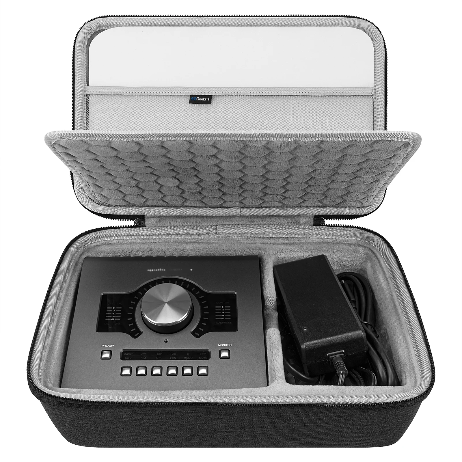 Geekria Audio Interface Carrying Case, Compatible with Universal Audio Apollo Twin X DUO/Apollo Twin X DUO Gen 2