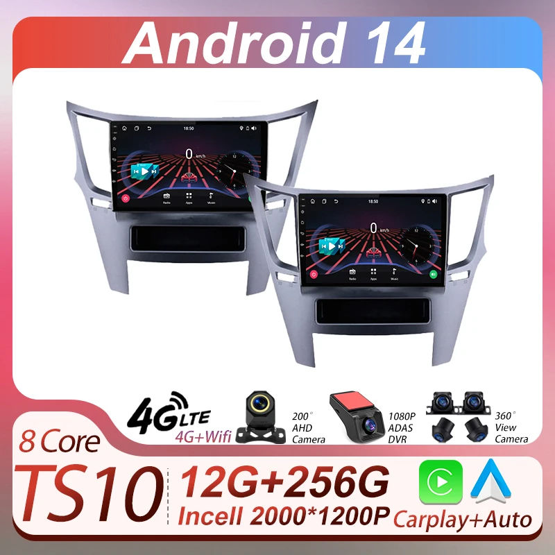 

2Din Android Car Radio Multimedia Player For Subaru Outback 4 BR Legacy 5 2009 - 2014 Autoradio CarPlay Navigation GPS Wifi BT